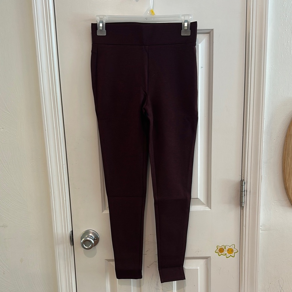LOFT Maroon Heather Leggings (Work Pant Quality)